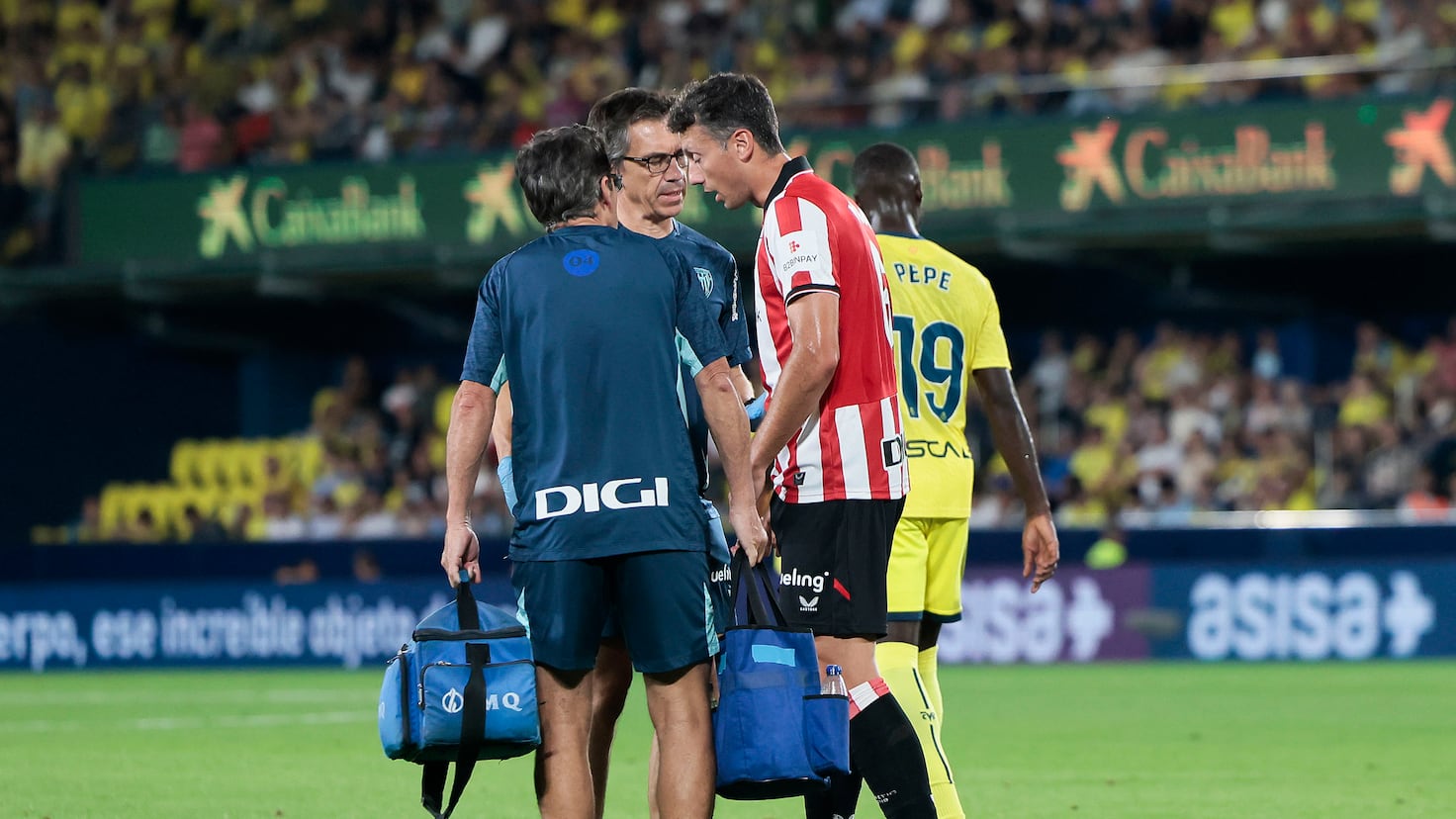 Vesga sufre una lesión en el aductor derecho.