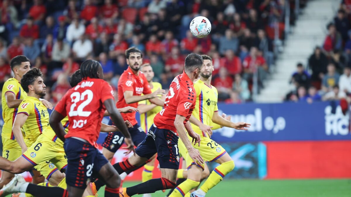 Resumen y Goles: Osasuna vs Getafe, Jornada 8 de LaLiga EA Sports 2025-2026